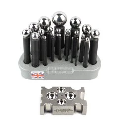 Durston 16 Piece Dapping Punch Set With Forming Block