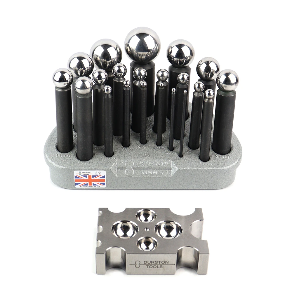 Durston 16 Piece Dapping Punch Set With Forming Block