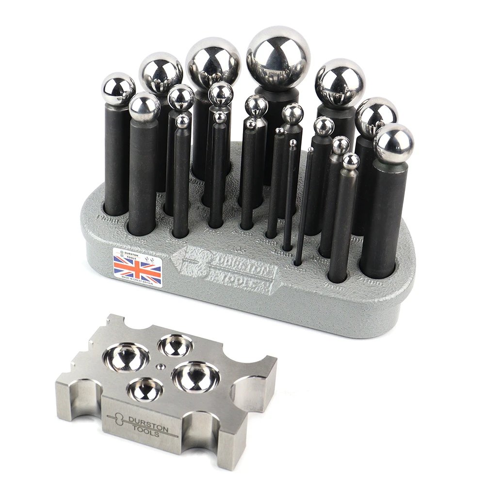 Durston 16 Piece Dapping Punch Set With Forming Block - Image 4