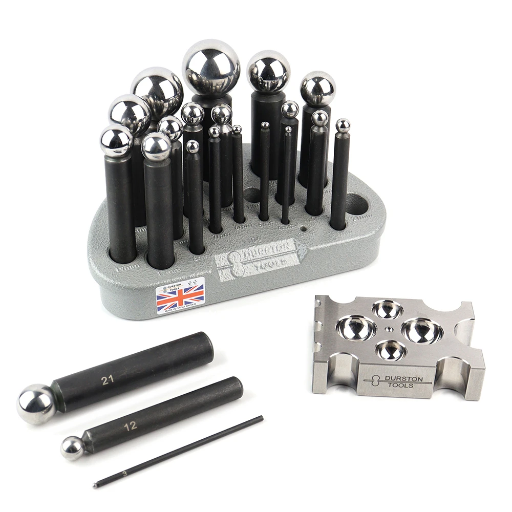 Durston 16 Piece Dapping Punch Set With Forming Block - Image 3