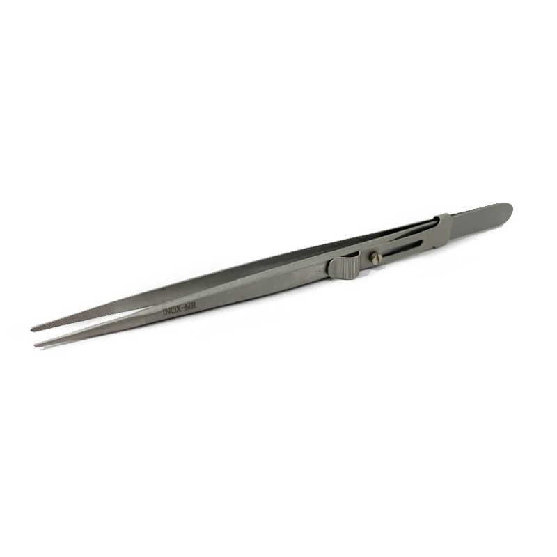 Inox Side Locking Tweezers – Medium Tip