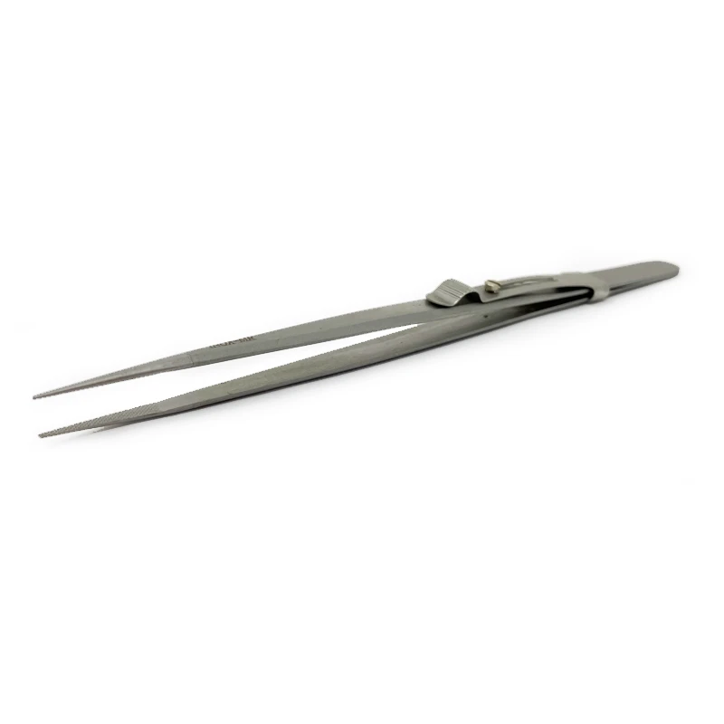 Inox Side Locking Tweezers – Medium Tip - Image 4