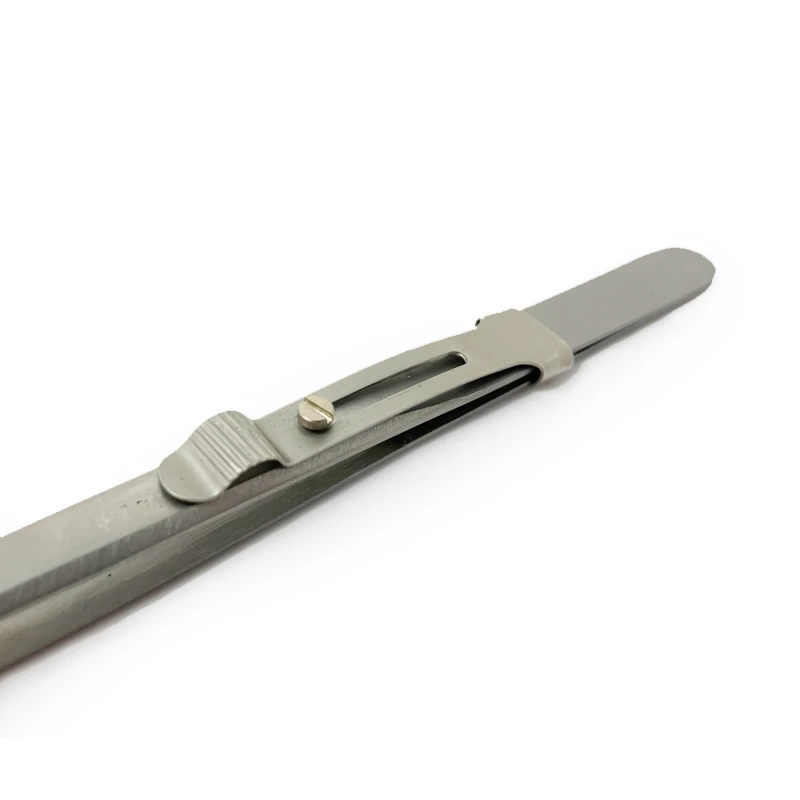 Inox Side Locking Tweezers – Medium Tip - Image 2