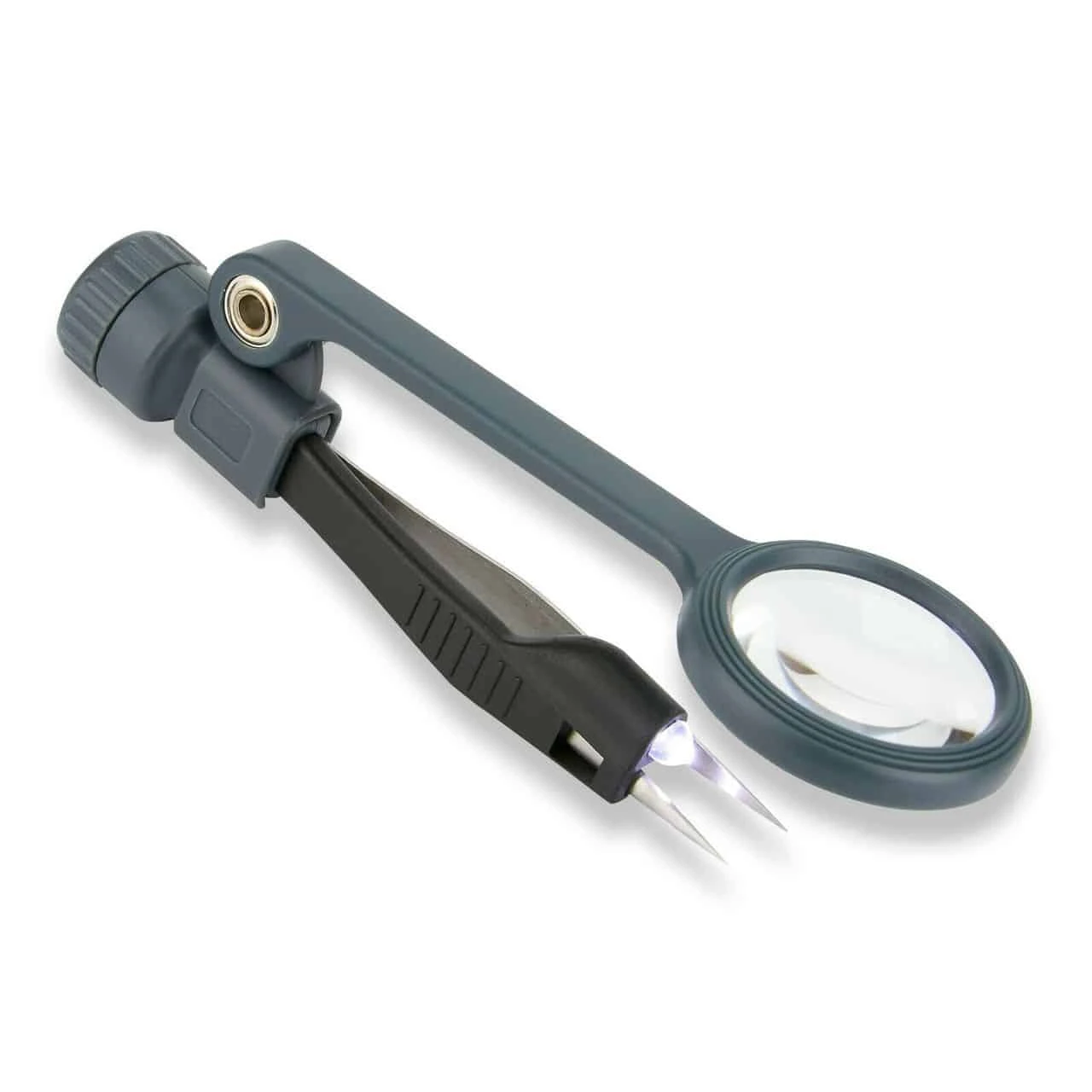 Carson MagniGrip LED 4.5x Magnifier With Tweezers - Image 2
