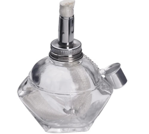 Glass Spirit Alcohol Lamp & Thick Wick