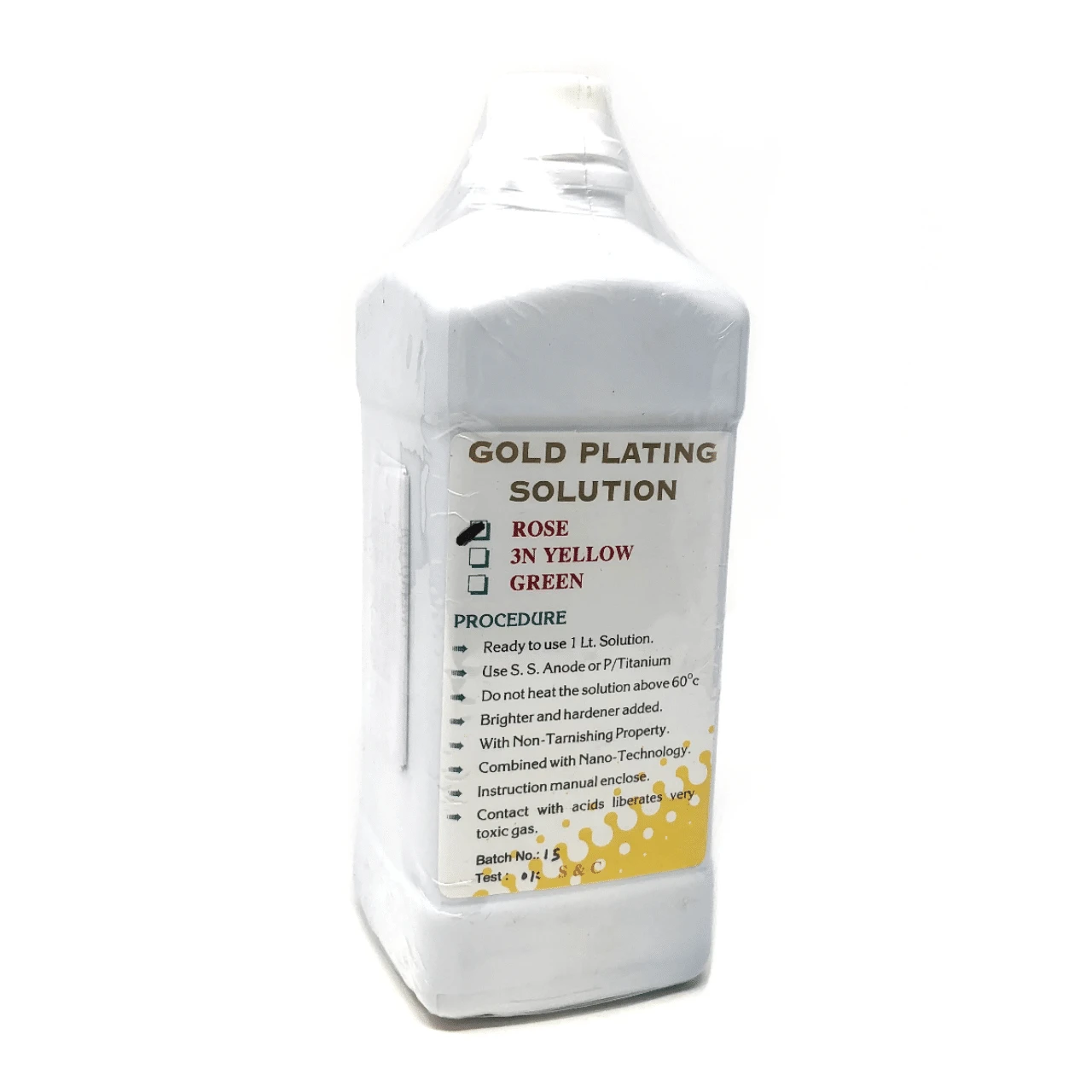 Anchor Gold Plating Solution – Rose, Yellow Or Green