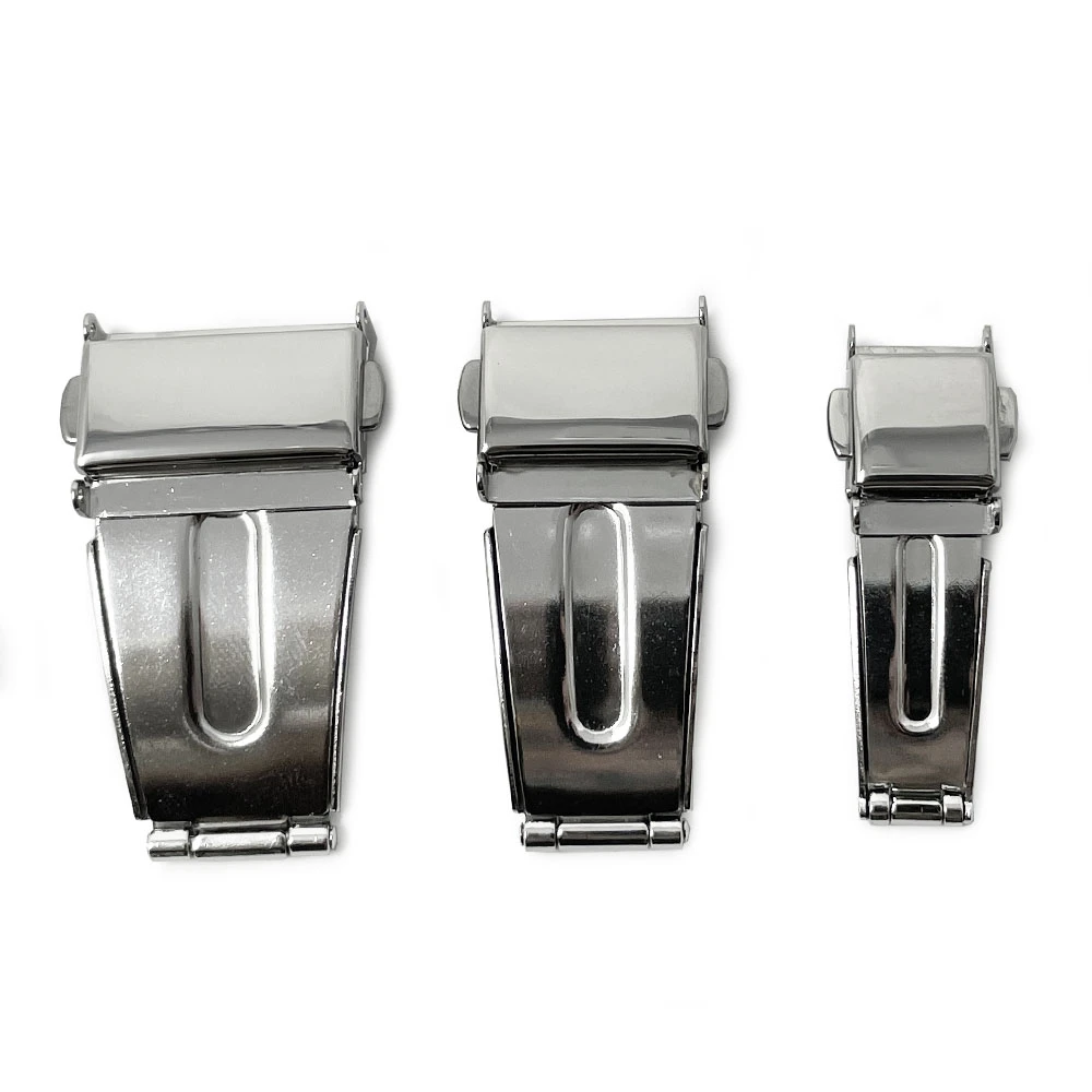 Polished Stainless Steel Sprung Loaded Buckle Clasp - Image 2