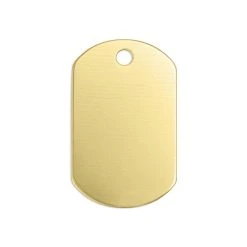 ImpressArt Premium Stamping Blanks – Brass Dog Tag