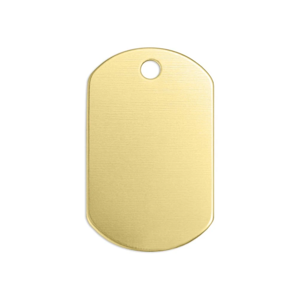 ImpressArt Premium Stamping Blanks – Brass Dog Tag