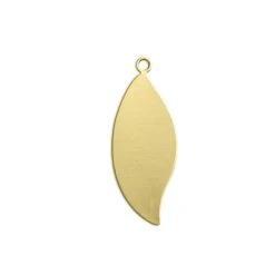ImpressArt Premium Stamping Blanks – Brass Leaf With Ring