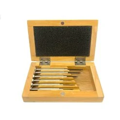 Screwdrivers In Wooden Box Set Of 9