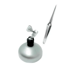 Cross Lock Tweezers On Third Hand Base