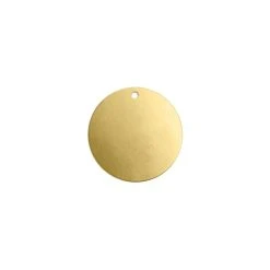 ImpressArt Premium Stamping Blanks – Brass 1/2″ Circle With Hole