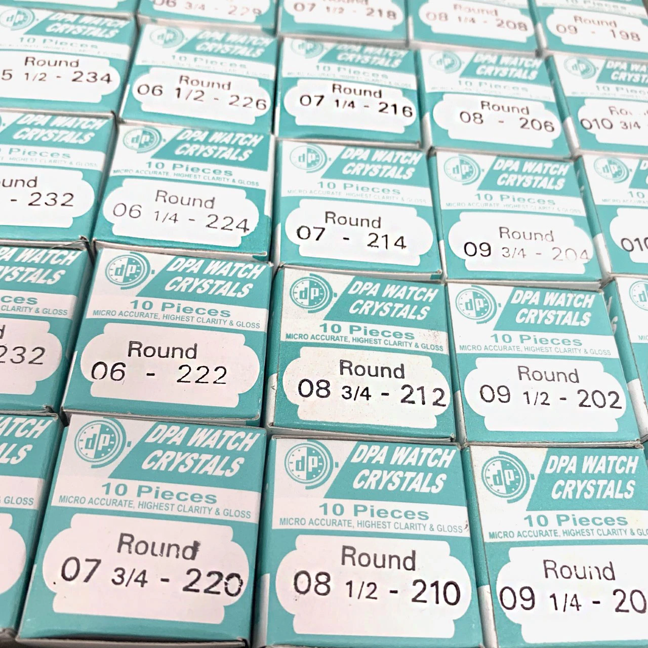 Acrylic Watch Glass Replacement Full Range 19mm-23.6mm - Image 2