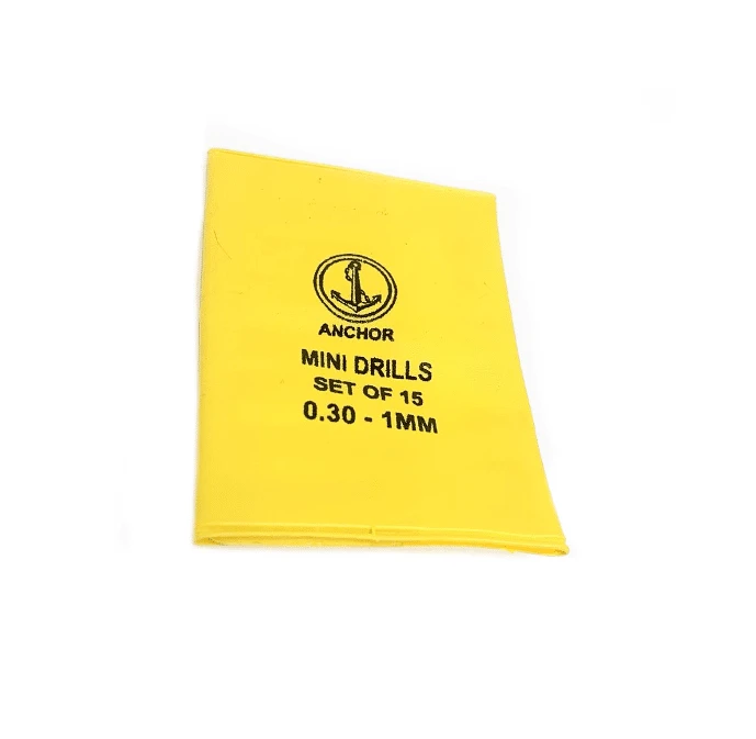 Micro Drill Bit Set Of 15 (0.3mm-1mm)