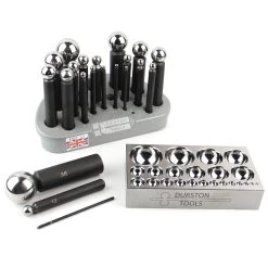 Durston 21 Piece Dapping Punch Set With Flat Block
