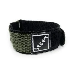 Khaki Green One-Piece Sport Watch Strap