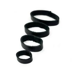 Leather Watch Strap Keeper – Black