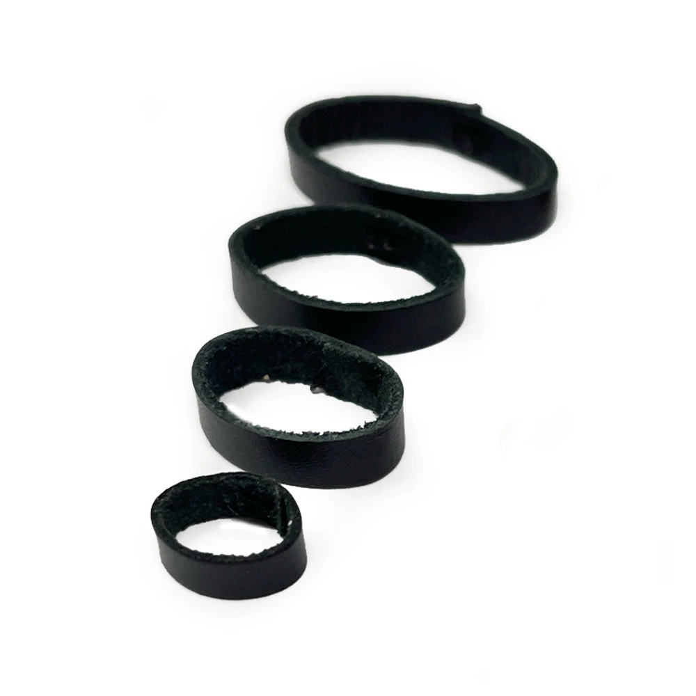 Leather Watch Strap Keeper – Black