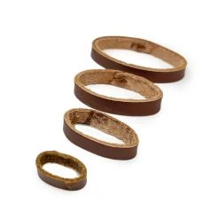 Leather Watch Strap Keeper – Brown