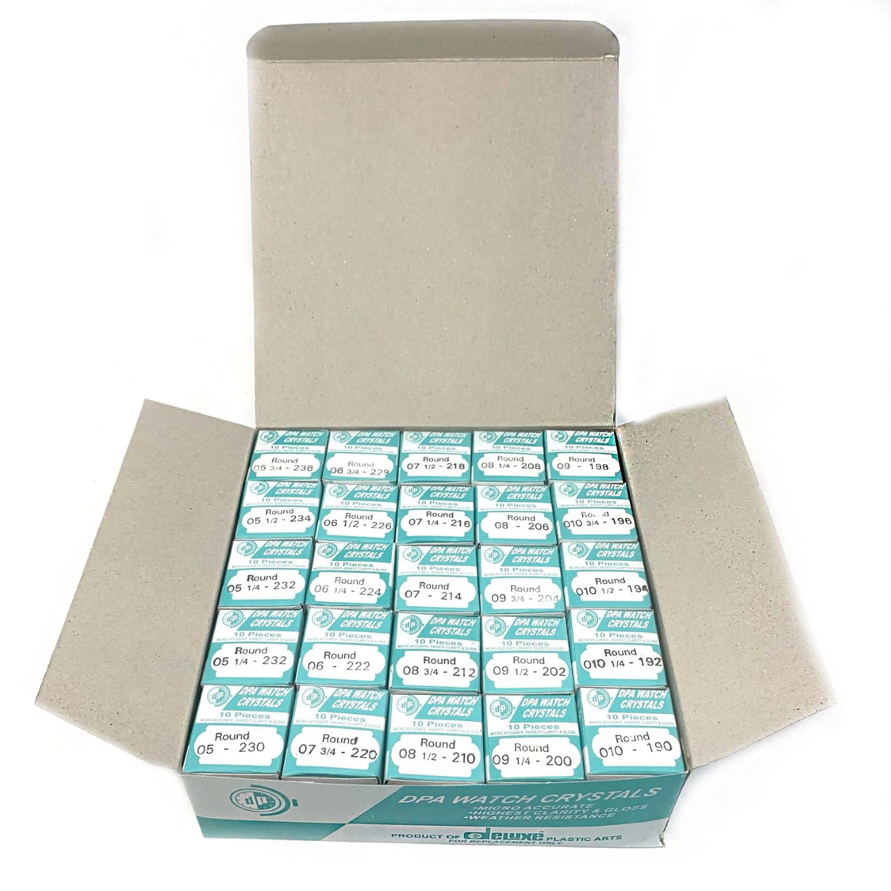 Acrylic Watch Glass Replacement Full Range 19mm-23.6mm