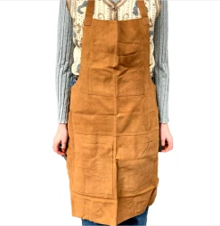 Anchor Brown Suede Feel Leather Apron