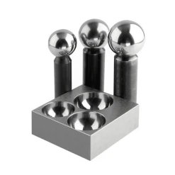 Durston 3 Hole Dapping Punch & Block Set