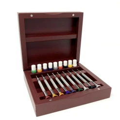 Anchor Euro Pro Screw Driver Set Of 9 In Wood Box