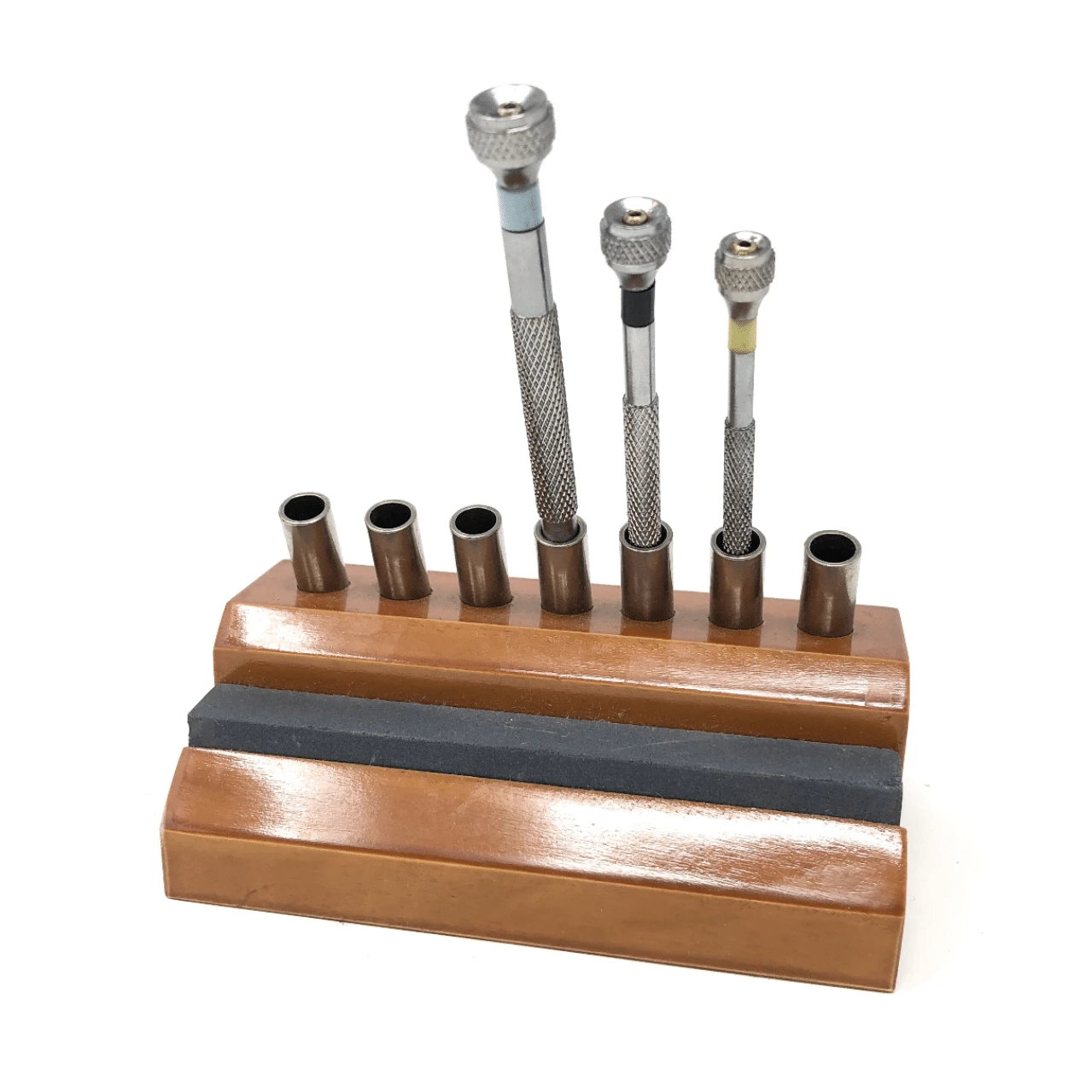 Anchor Wooden Screwdriver Stand & Sharpening Stone