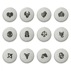 ImpressArt Geometric Zodiac Signature Design Stamps, 6mm