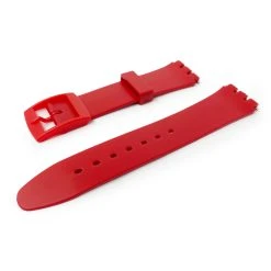 Red PVC Watch Strap