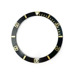 Bezel Insert For Rolex 16808 Black & Gold (Swiss Made)