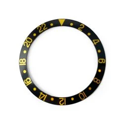Bezel Insert For Rolex 16758 Black & Gold