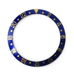 Bezel Insert For Rolex 16700 Blue & Gold