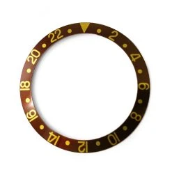 Bezel Insert For Rolex 16758 Brown & Gold