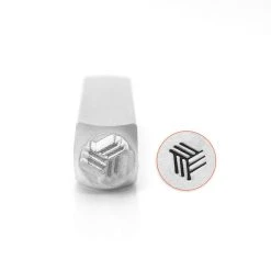 ImpressArt Angled Line Texture Design Stamp, 6mm