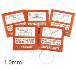 Round & Flat Watch Glass 1.0 Mm Thick 40.5-45mm Range