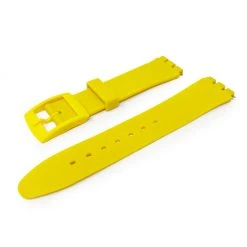 Yellow PVC Watch Strap